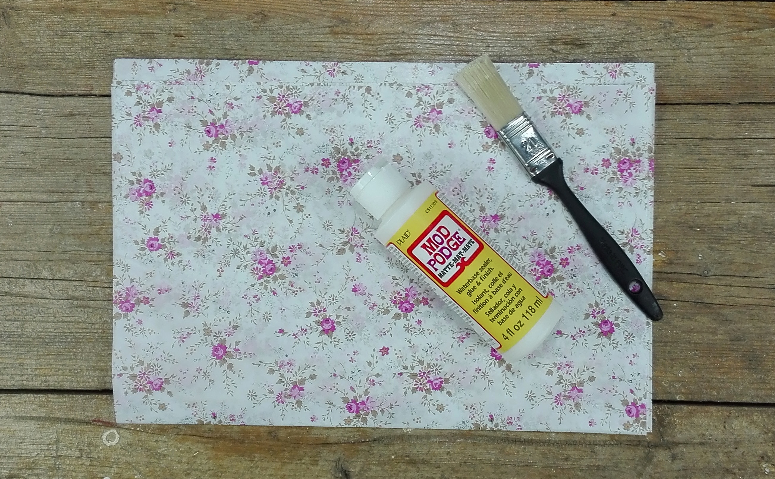 caja madera decoupage