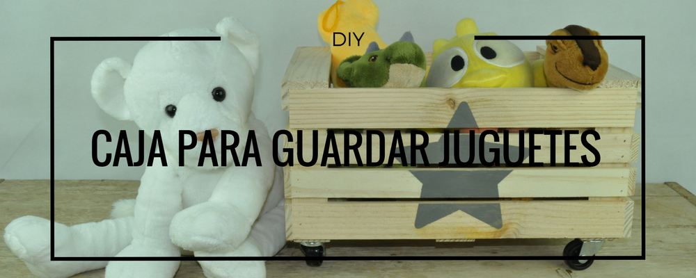 caja de madera juguetes