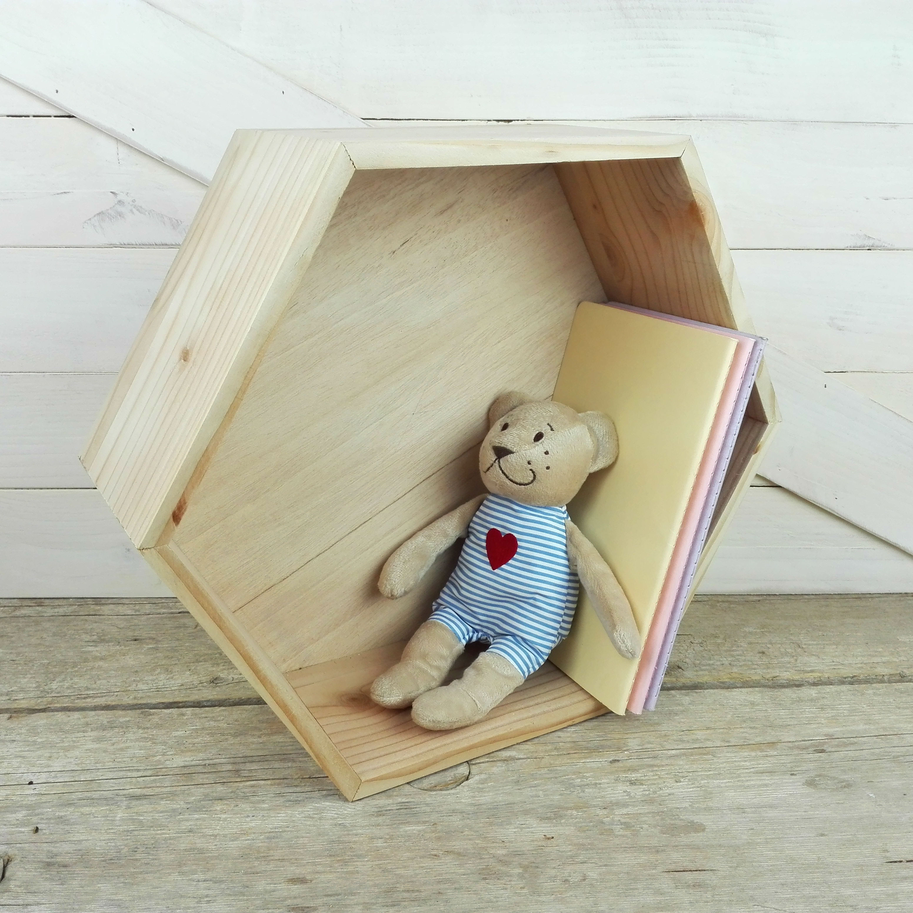 estanteria hexagonal decoracion