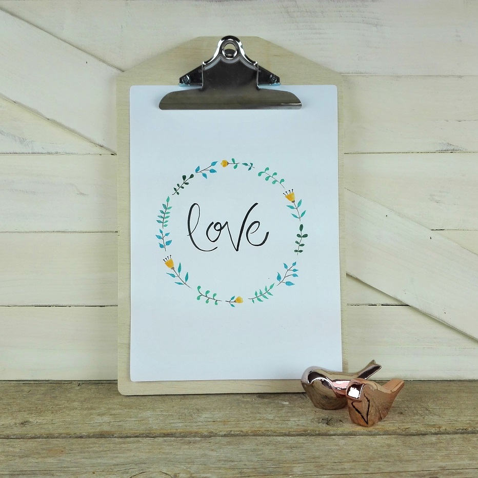 decoracion clipboards madera