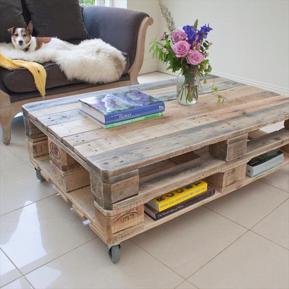 mesa de centro palet