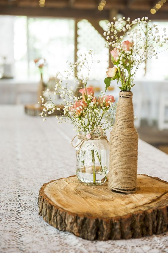 decorar con troncos