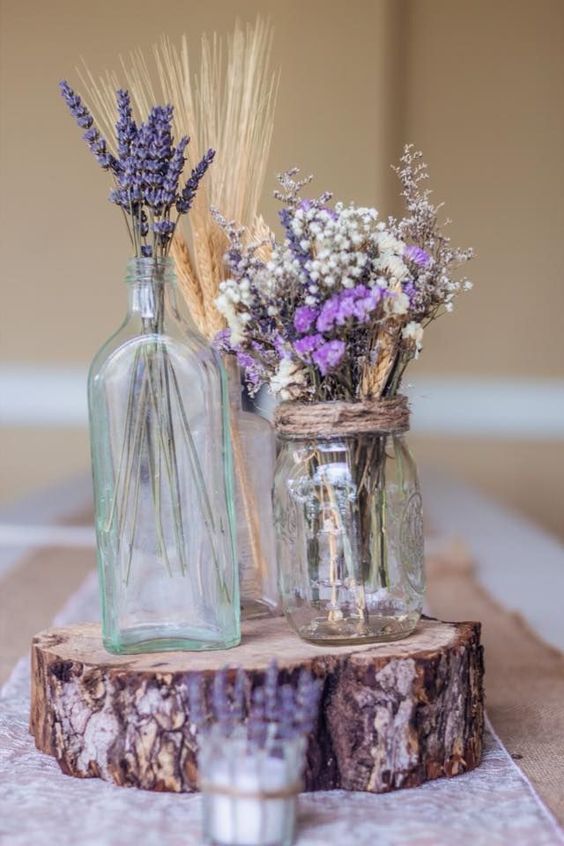 decorar con troncos