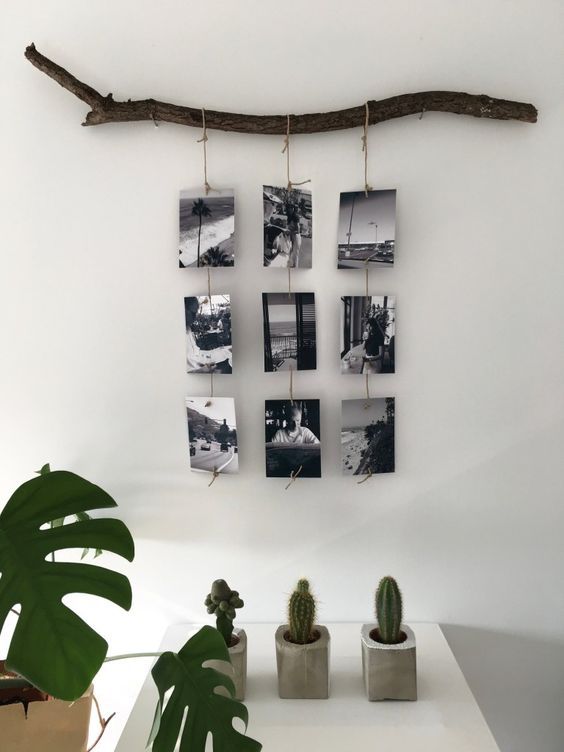 decorar con troncos