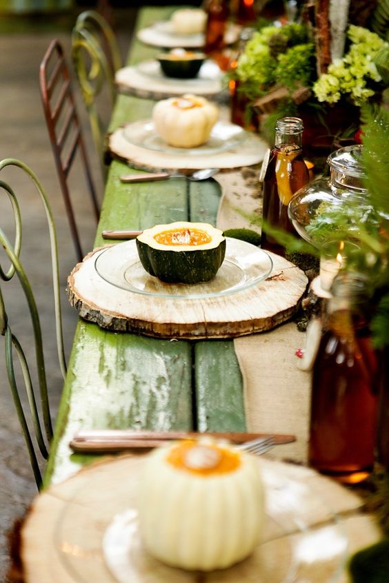 decorar con troncos