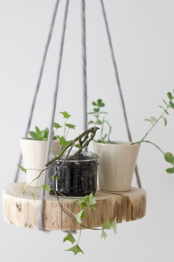 macrame y madera