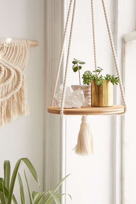 macrame y madera