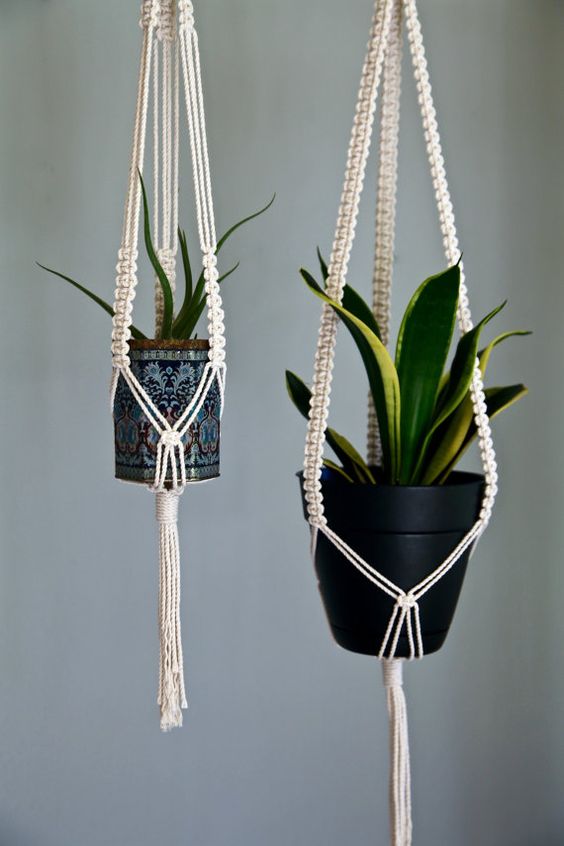 macrame y madera