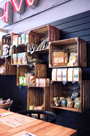 caja de madera restaurante