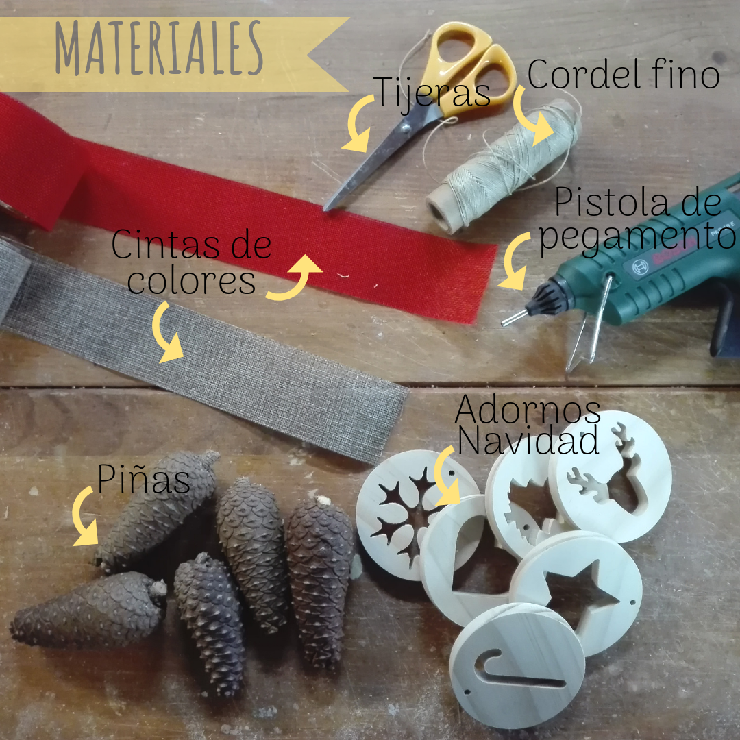 guirnalda navidad madera