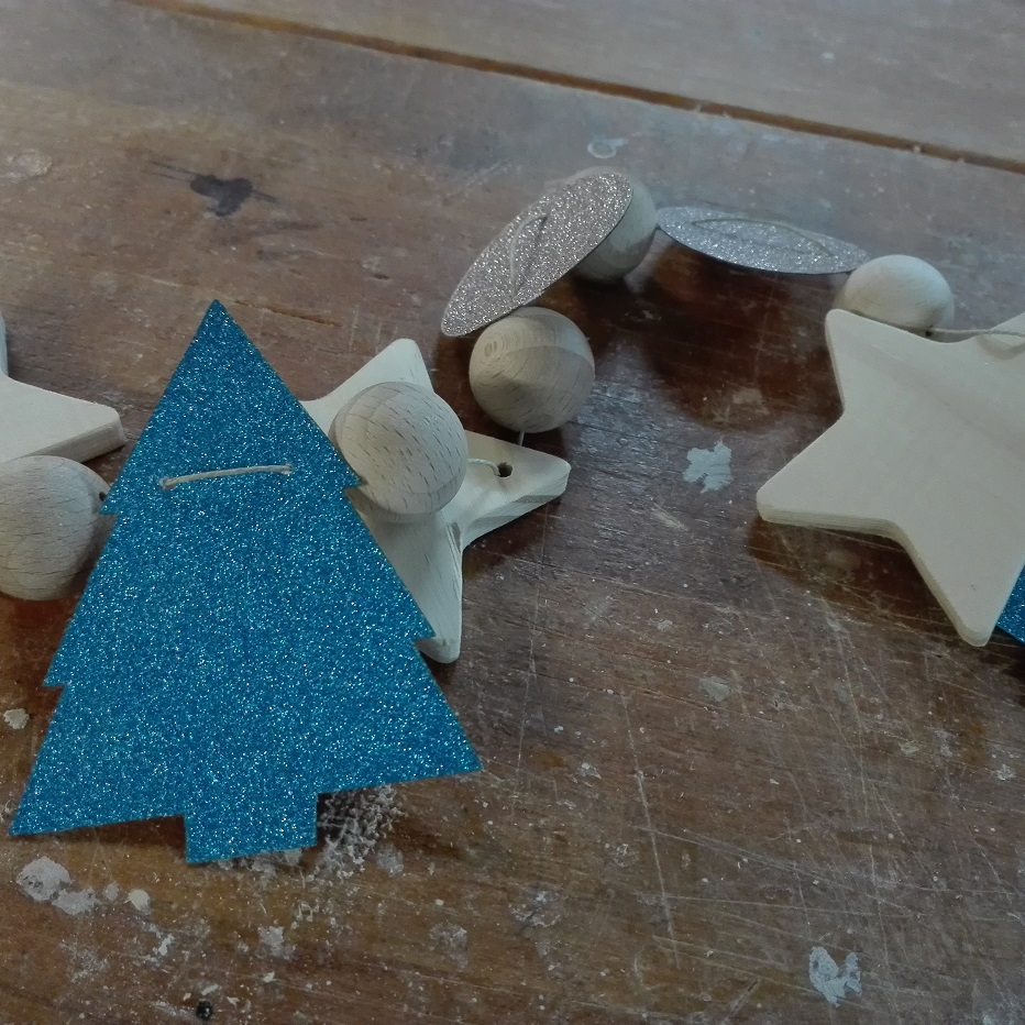 guirnalda navidad madera