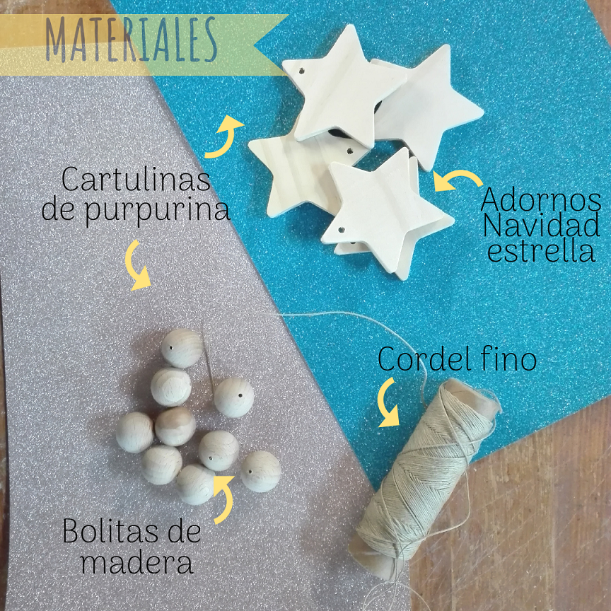 guirnalda madera navidad