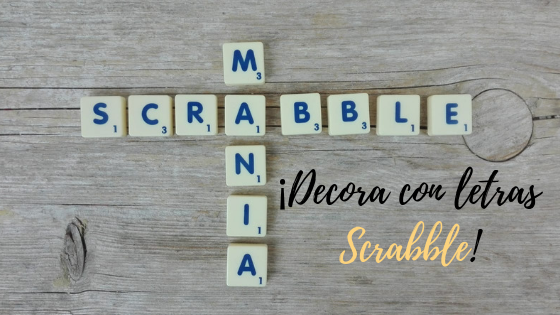 decorar con letras scrabble