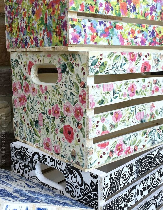 cajas madera decoupage