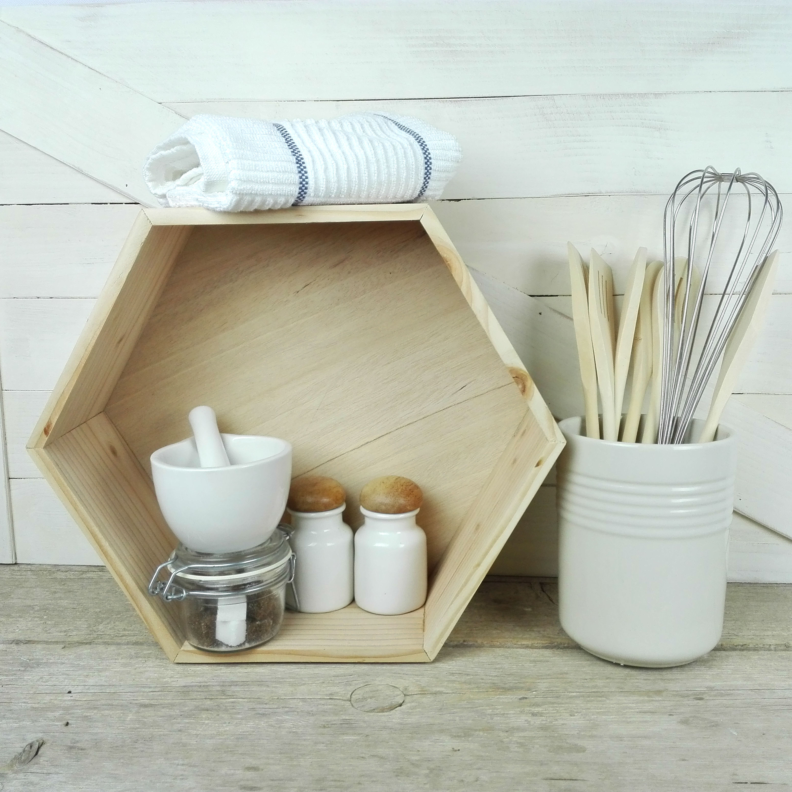 decoracion hexagonal