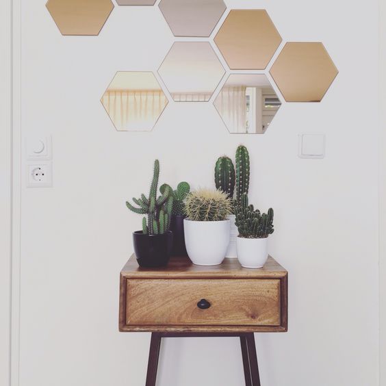 decoracion hexagonal