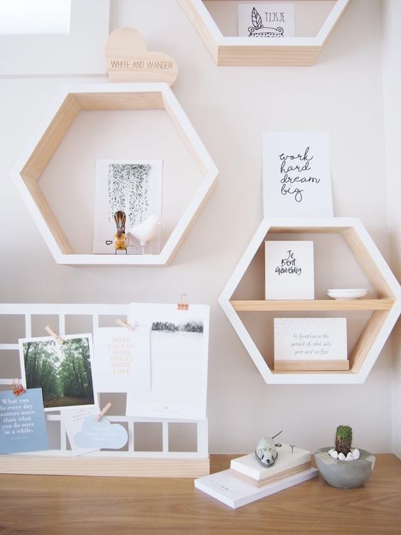 decoracion hexagonal