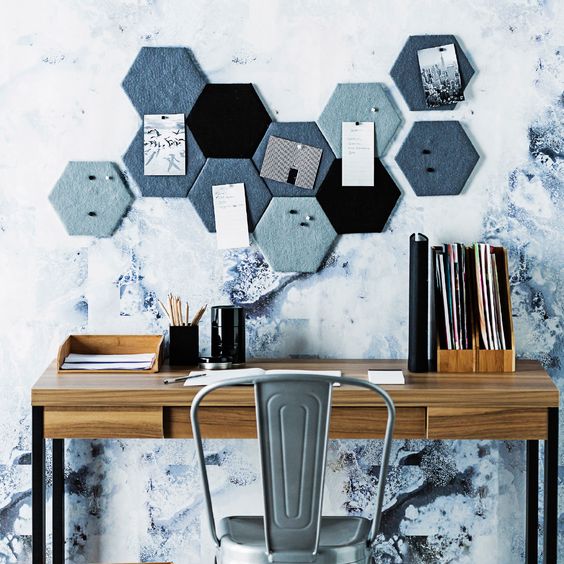 decoracion hexagonal