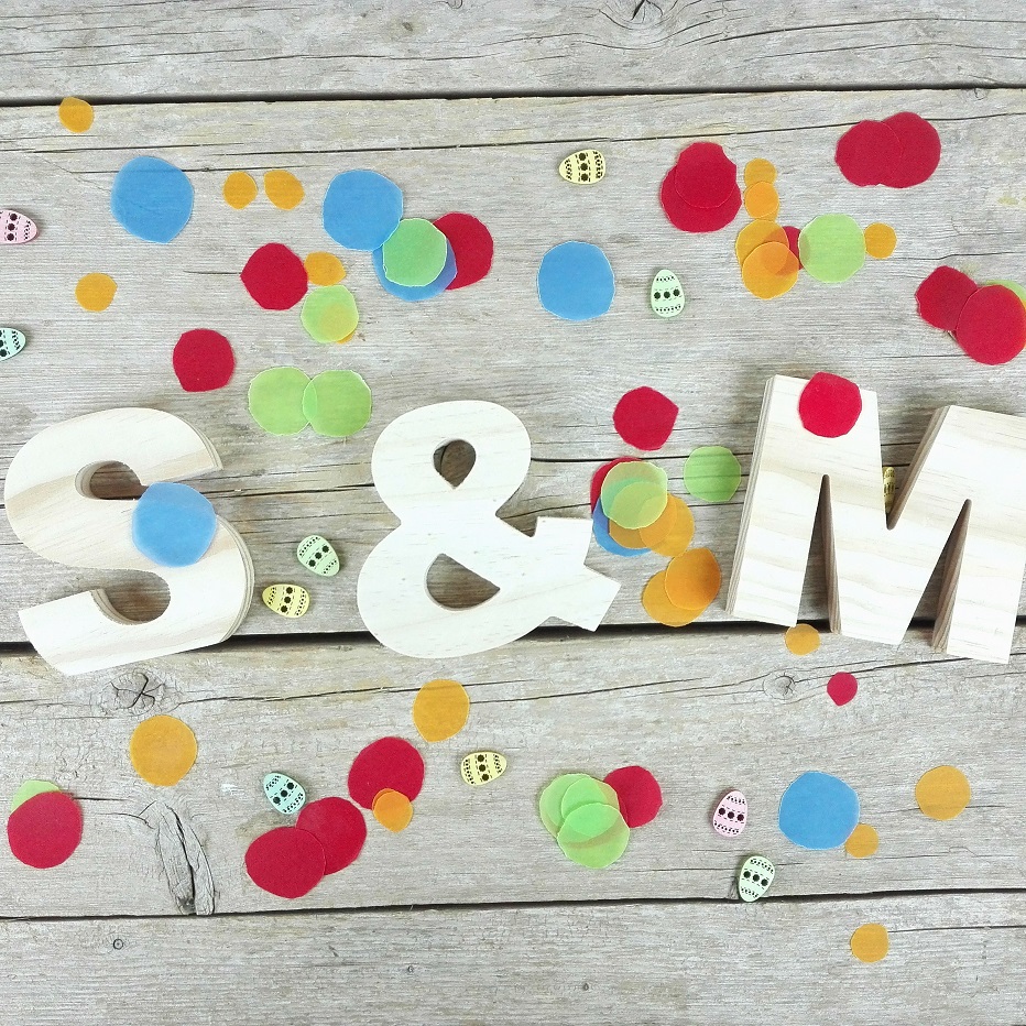 decorar con letras de madera