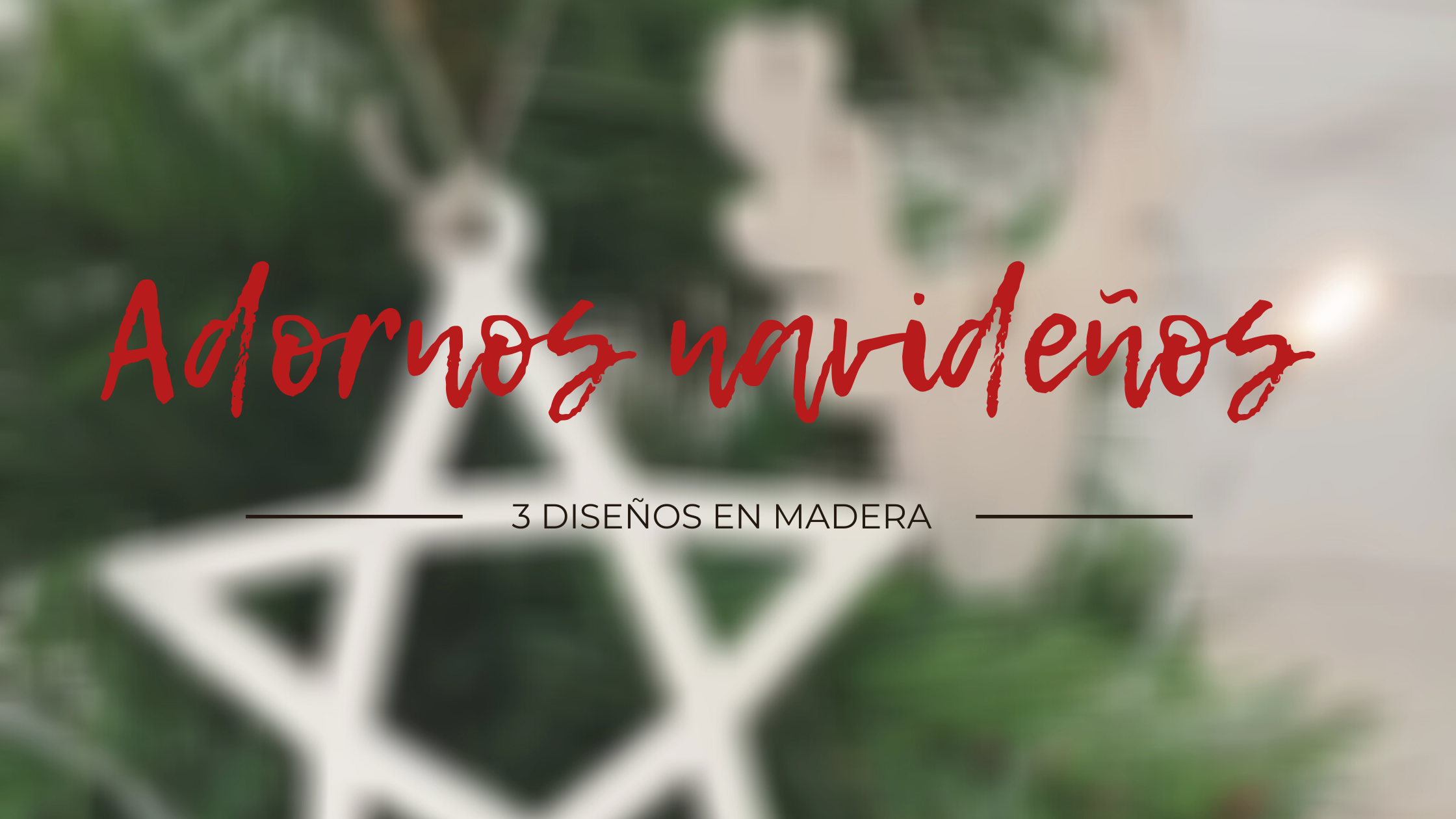 Adornos Navidad de madera