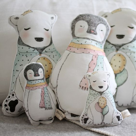 decorar cojines animales