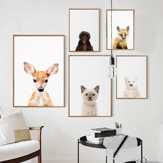decorar paredes animales