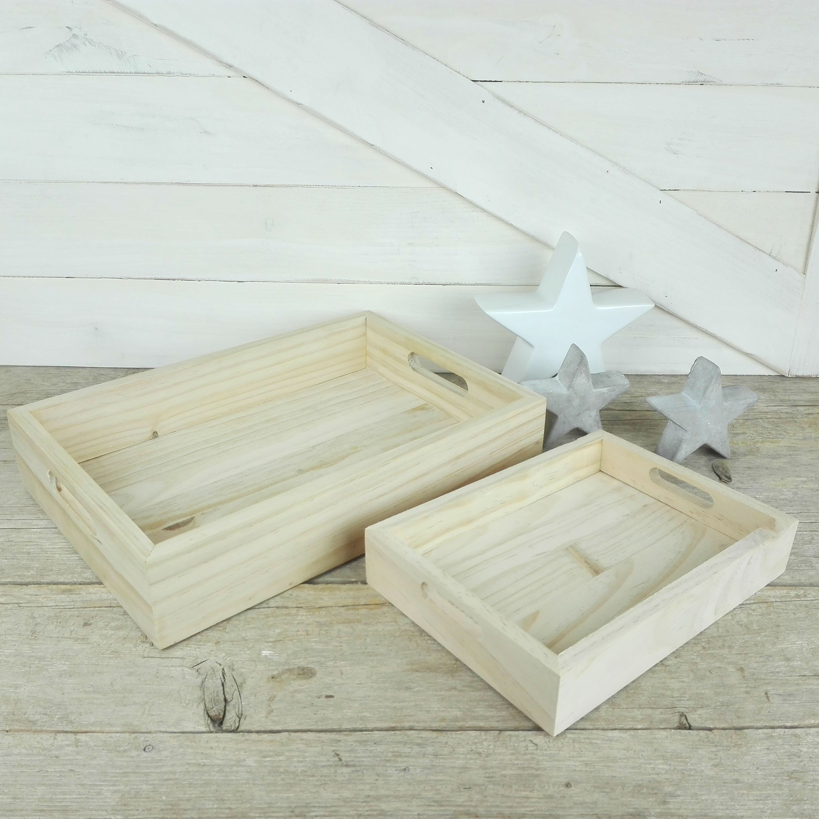 Bandeja rectangular de madera