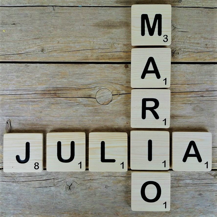 Letras de madera Scrabble