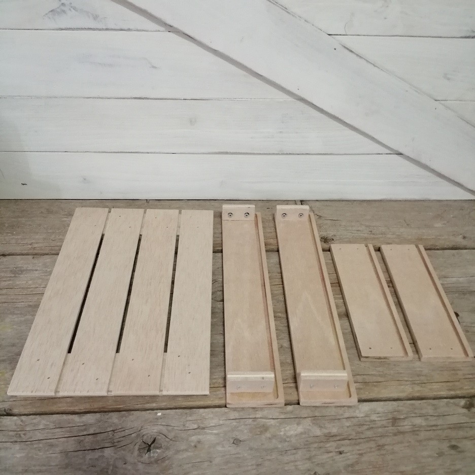 Bandeja de madera expositor - (Kit desmontable)