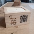 Servilletero de madera "mini-servis" - Apertura simple