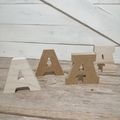 Letras de madera