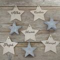 Estrellas de Navidad con nombre