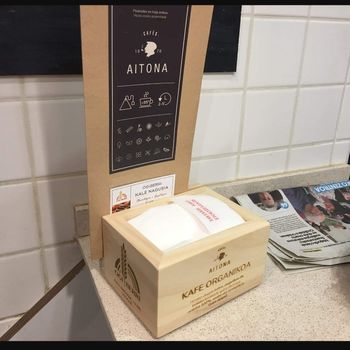 Servilletero de madera "mini-servis" - Apertura simple