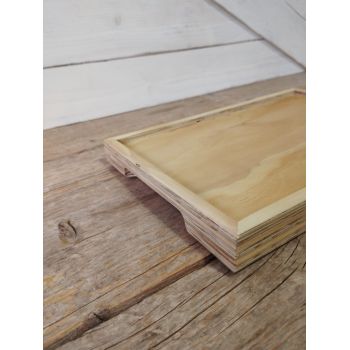 Bandeja de madera para servicio de habitaciones