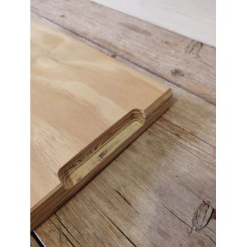 Bandeja de madera para servicio de habitaciones