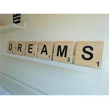 Letras de madera Scrabble