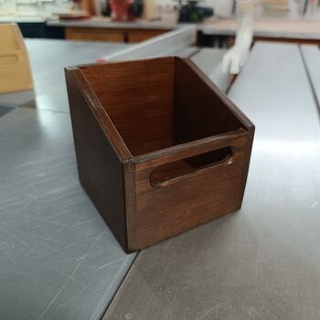 Caja de madera aceitera