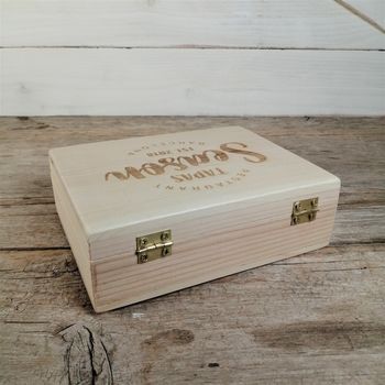 Caja portafacturas madera