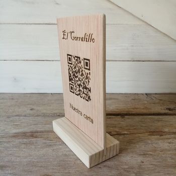 Carta QR madera