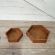 Bandeja de madera hexagonal (pack 2 ud)