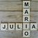 Letras de madera Scrabble